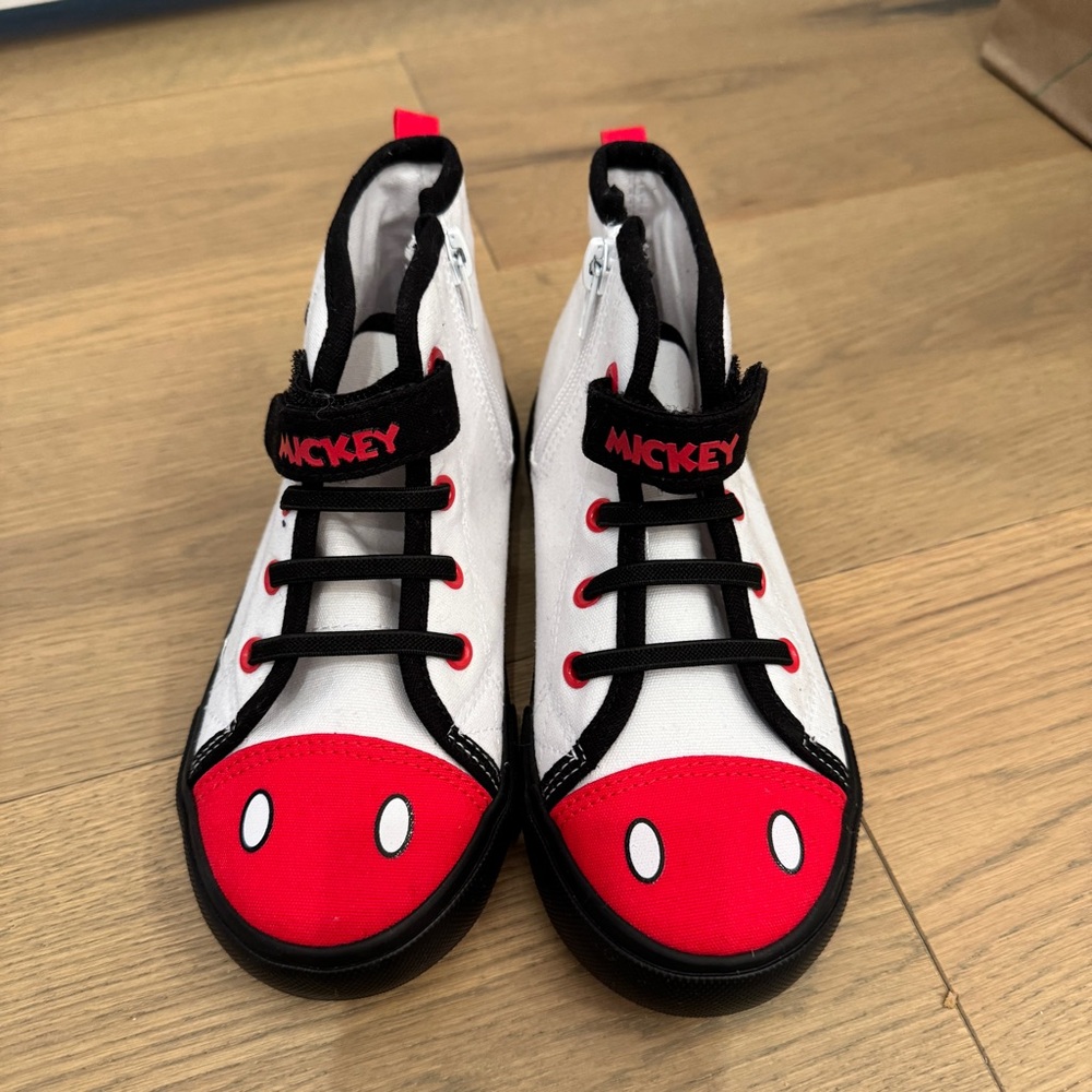 Mickey Mouse Kids High-Top Sneakers - Red and Black
